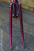 Vintage 1985 Eddy Merckx Professional Frame / Fork: 60cm (58.5cm Top Tube), Purple & White Cycle Art Paint, 130mm Spacing