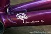 Vintage 1985 Eddy Merckx Professional Frame / Fork: 60cm (58.5cm Top Tube), Purple & White Cycle Art Paint, 130mm Spacing