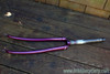 Vintage 1985 Eddy Merckx Professional Frame / Fork: 60cm (58.5cm Top Tube), Purple & White Cycle Art Paint, 130mm Spacing