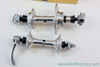 NIB/NOS Campagnolo Nuovo Record Strada HiLo Rear Hub + Low Flange Front Hub + QR's: 40H - 126mm - PRISTINE & UNOBTANIUM!