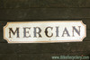 Mercian Wooden Sign: Handpainted - 1960's/1970's Vintage - Patina - British Bicycle Shop Memorabilia - 42x7"