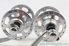 1st Gen Campagnolo " No Record" Nuovo Record Strada High Flange Hubset: 36H - 120mm - Flat Blade QR's - Early 1960's - RARE!