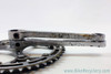 Magistroni Senor 3-Arm Crankset: Cottered - Simplex 50/47t Half Step - 170mm - Chrome - 1950's?