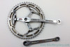 Magistroni Senor 3-Arm Crankset: Cottered - Simplex 50/47t Half Step - 170mm - Chrome - 1950's?