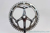 Magistroni Senor 3-Arm Crankset: Cottered - Simplex 50/47t Half Step - 170mm - Chrome - 1950's?