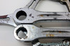 Magistroni Senor 3-Arm Crankset: Cottered - Simplex 50/47t Half Step - 170mm - Chrome - 1950's?