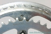 Sugino Super Maxy Crankset: Unique Spider & Flutes - 110mm - 52/40t - Chainring Guard - RARE
