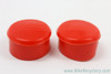 NOS Benotto Rubber Handlebar End Caps: Red (Pair)