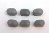 Set of 6 NOS DIA-COMPE Bakelite Caliper Brake Bolt Caps: Dark Grey - BMX Nippon/MX - Threaded
