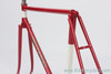 1938 Hetchins Brilliant Frame & Fork: Fresh Restoration - 57cm - Vibrant Curly Stays - Maroon - Pre War - Unbuilt Show Worthy