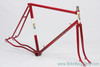 1938 Hetchins Brilliant Frame & Fork: Fresh Restoration - 57cm - Vibrant Curly Stays - Maroon - Pre War - Unbuilt Show Worthy