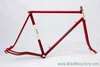 1938 Hetchins Brilliant Frame & Fork: Fresh Restoration - 57cm - Vibrant Curly Stays - Maroon - Pre War - Unbuilt Show Worthy
