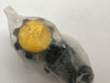 NOS Manitou Mach 5 / SX Top Cap Set: Black/Yellow (pair)