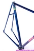1960 Urago French Road Frame/Fork: 62cm x 59cm - Reynolds 531 Nervex Lugged Steel - Metallic Blue + Gold Pinstriping - Centerpull - 700c x Wide Tires