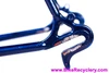 1960 Urago French Road Frame/Fork: 62cm x 59cm - Reynolds 531 Nervex Lugged Steel - Metallic Blue + Gold Pinstriping - Centerpull - 700c x Wide Tires