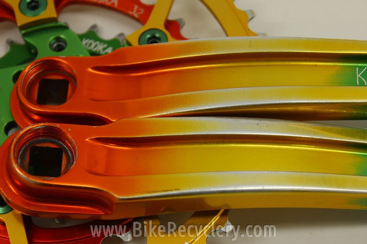 Kooka I-Beam Rasta Crankset & Rasta Chainrings: 175mm 44/32/22t EXC