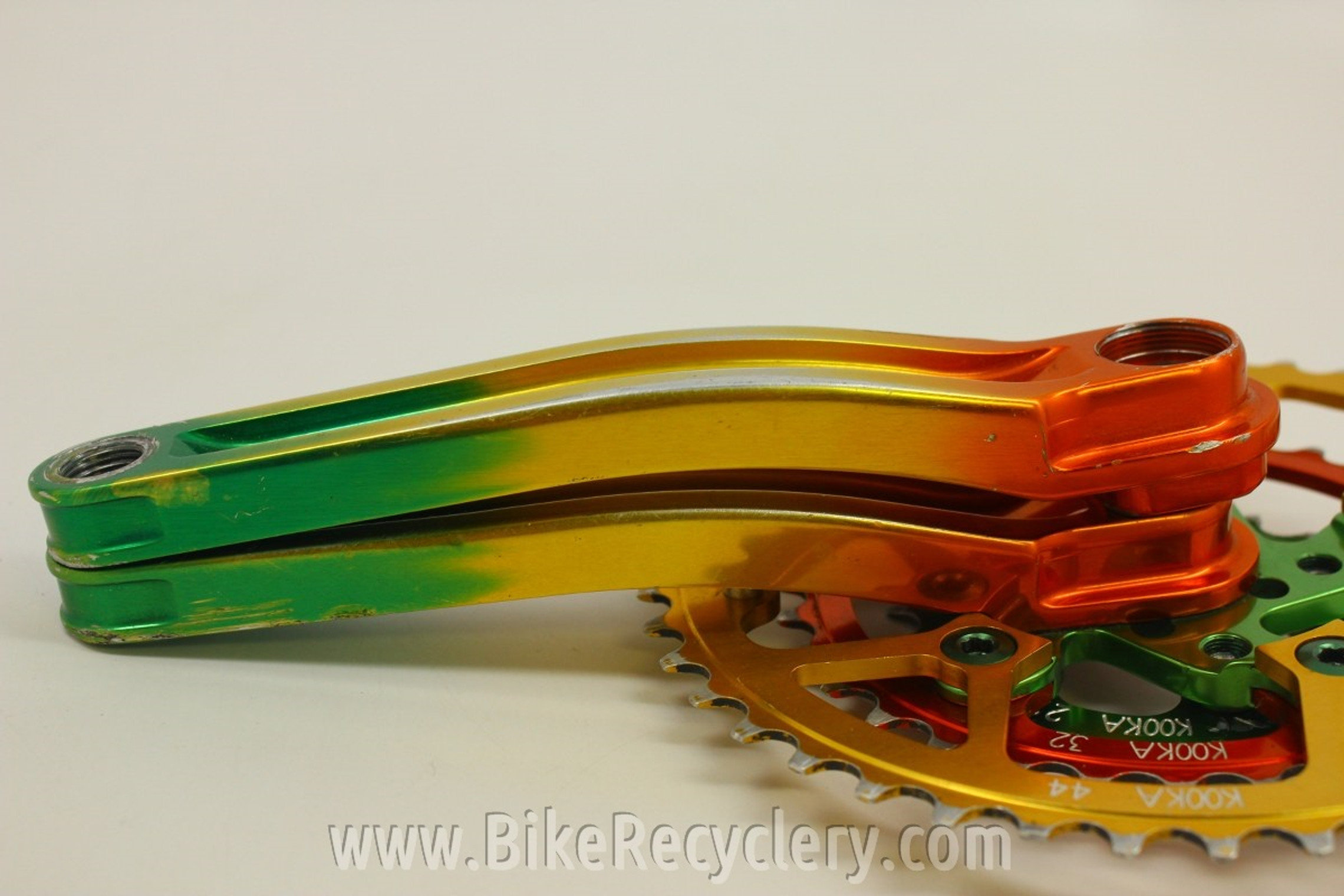 Kooka I-Beam Rasta Crankset & Rasta Chainrings: 175mm 44/32