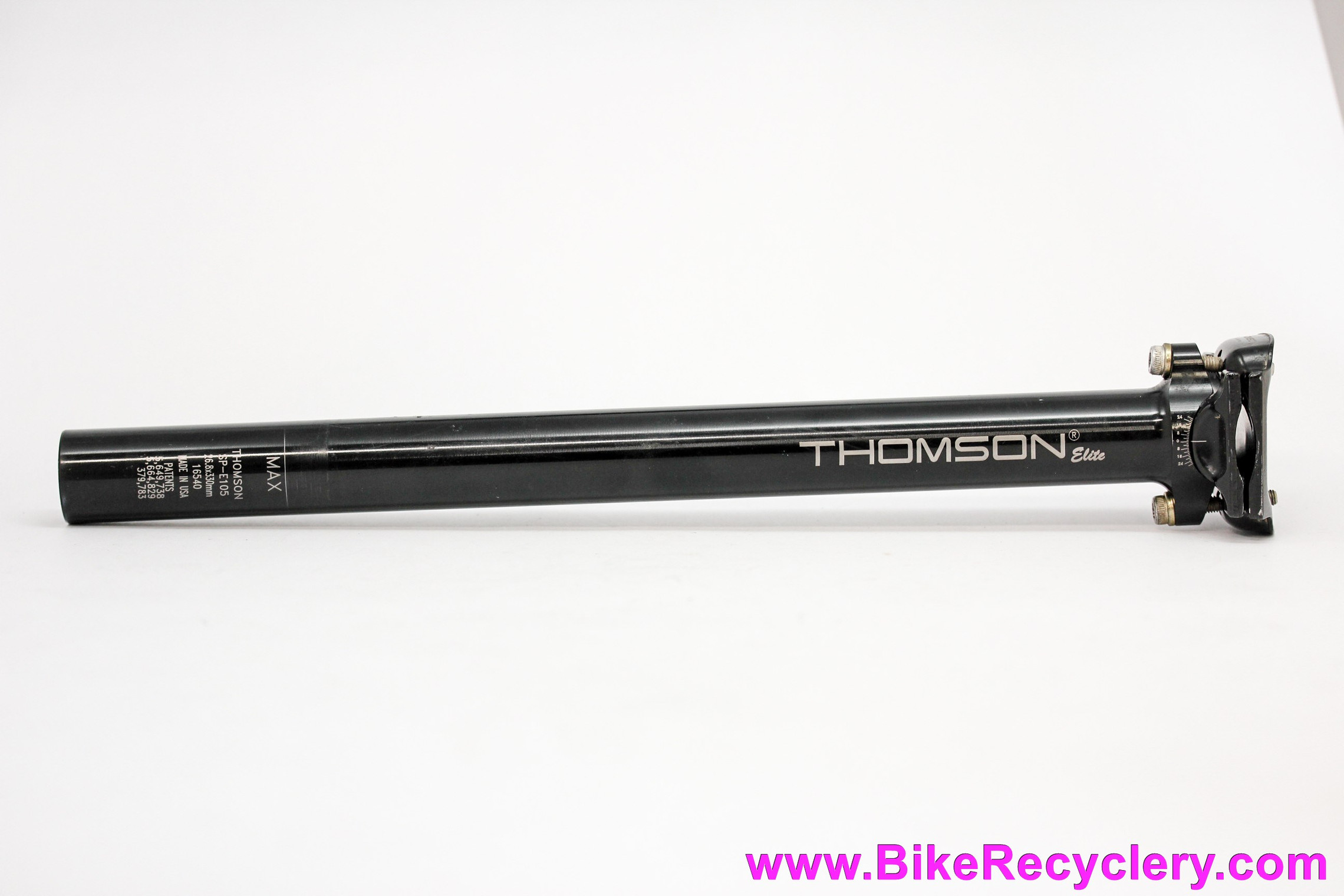 Thomson Elite Seatpost: 26.8mm x 330mm - Zero - Setback - Black