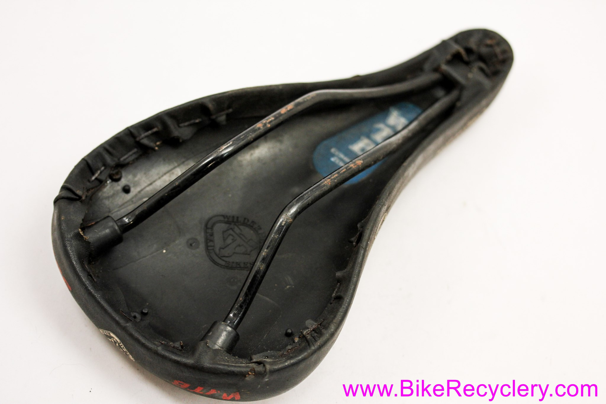 WTB SST-X Saddle: Original Vintage 1990's MTB - Black Leather (EXC