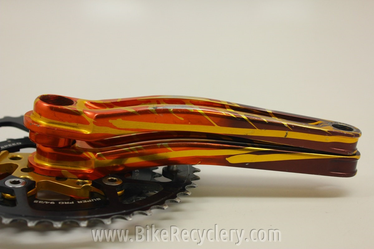 Kooka I-Beam Hellfire Camo Crankset & Chainrings: 175mm 44/32/24t