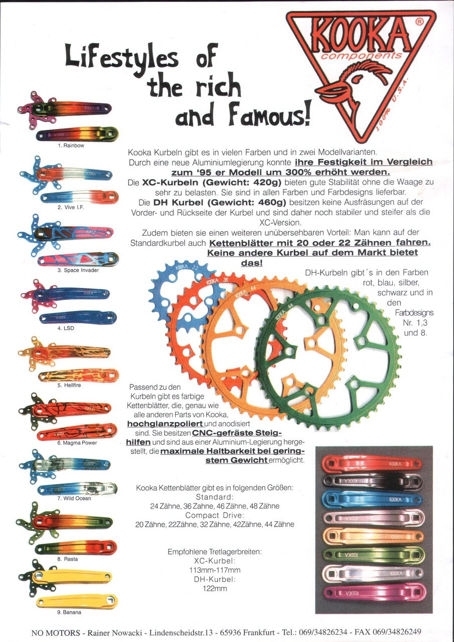 Kooka I-Beam Hellfire Camo Crankset & Chainrings: 175mm 44/32/24t