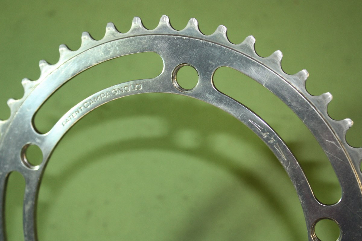 Campagnolo Kettenblatt Chainring 47 Zähne 144 LK Super Record Patent 3/32 Vintage Rennrad
