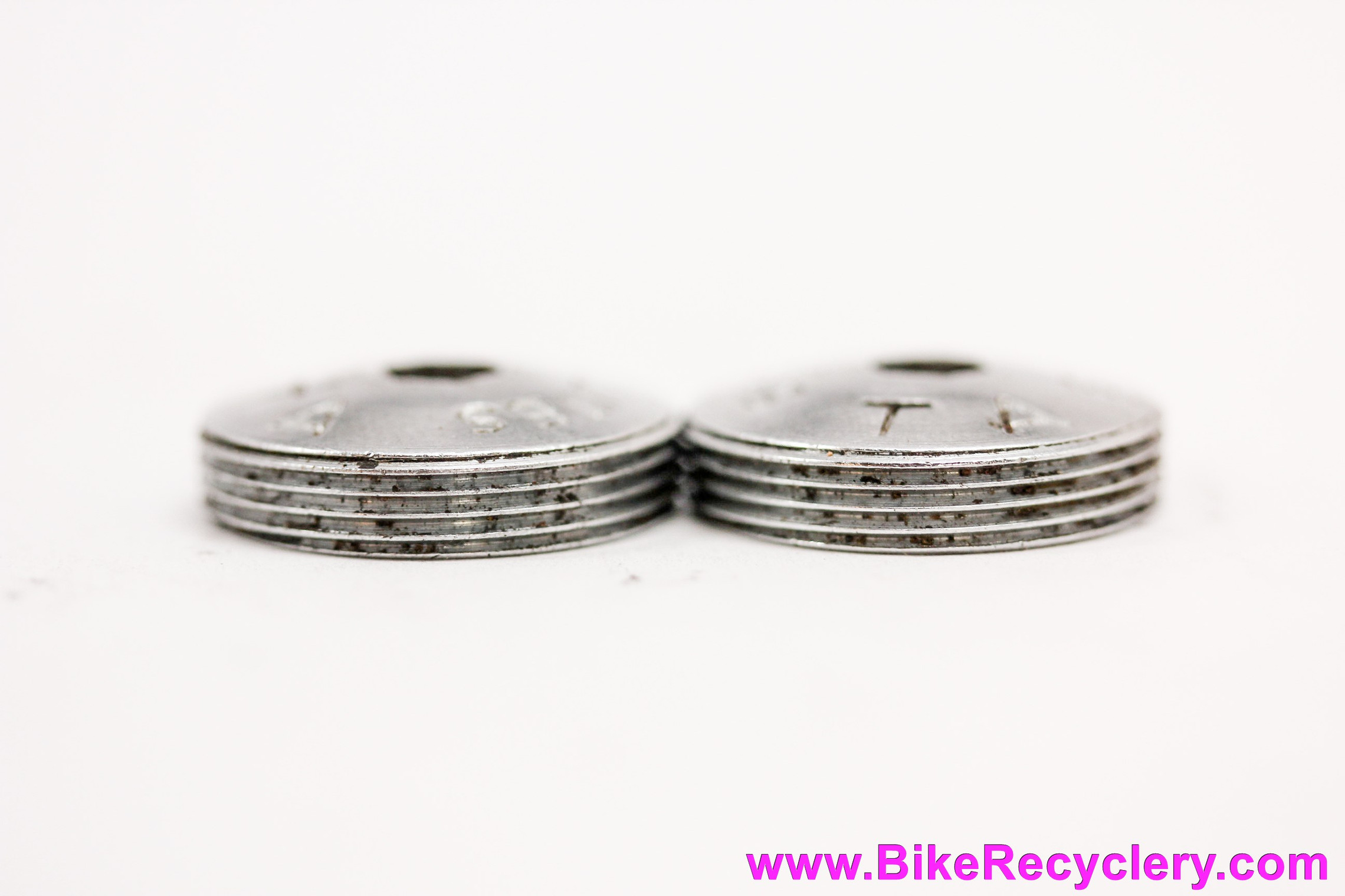 TA Crank Dust Caps: Chrome - Vintage Pro 5 Vis (Near Mint)