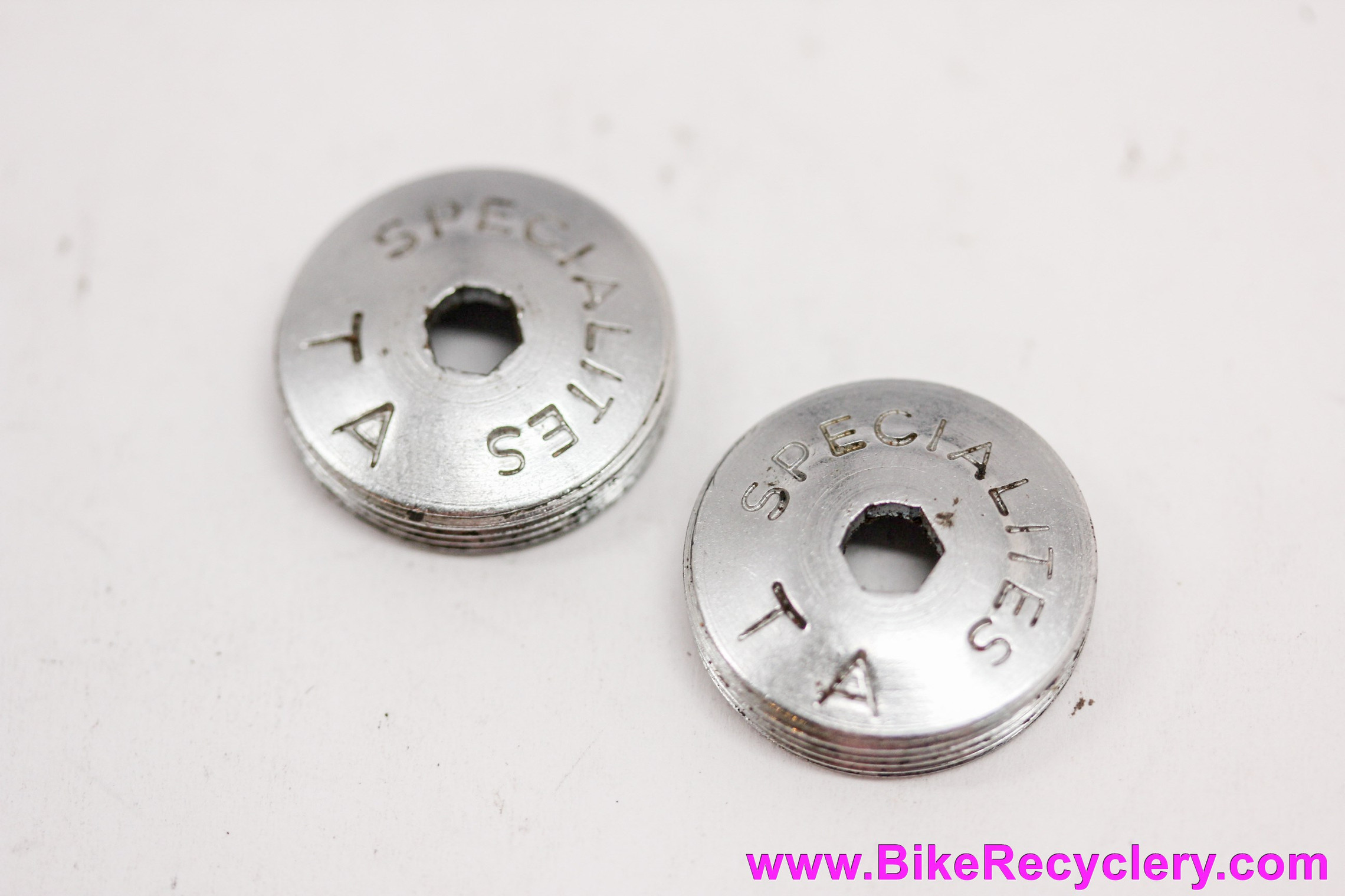 TA Crank Dust Caps: Chrome - Vintage Pro 5 Vis (Near Mint)