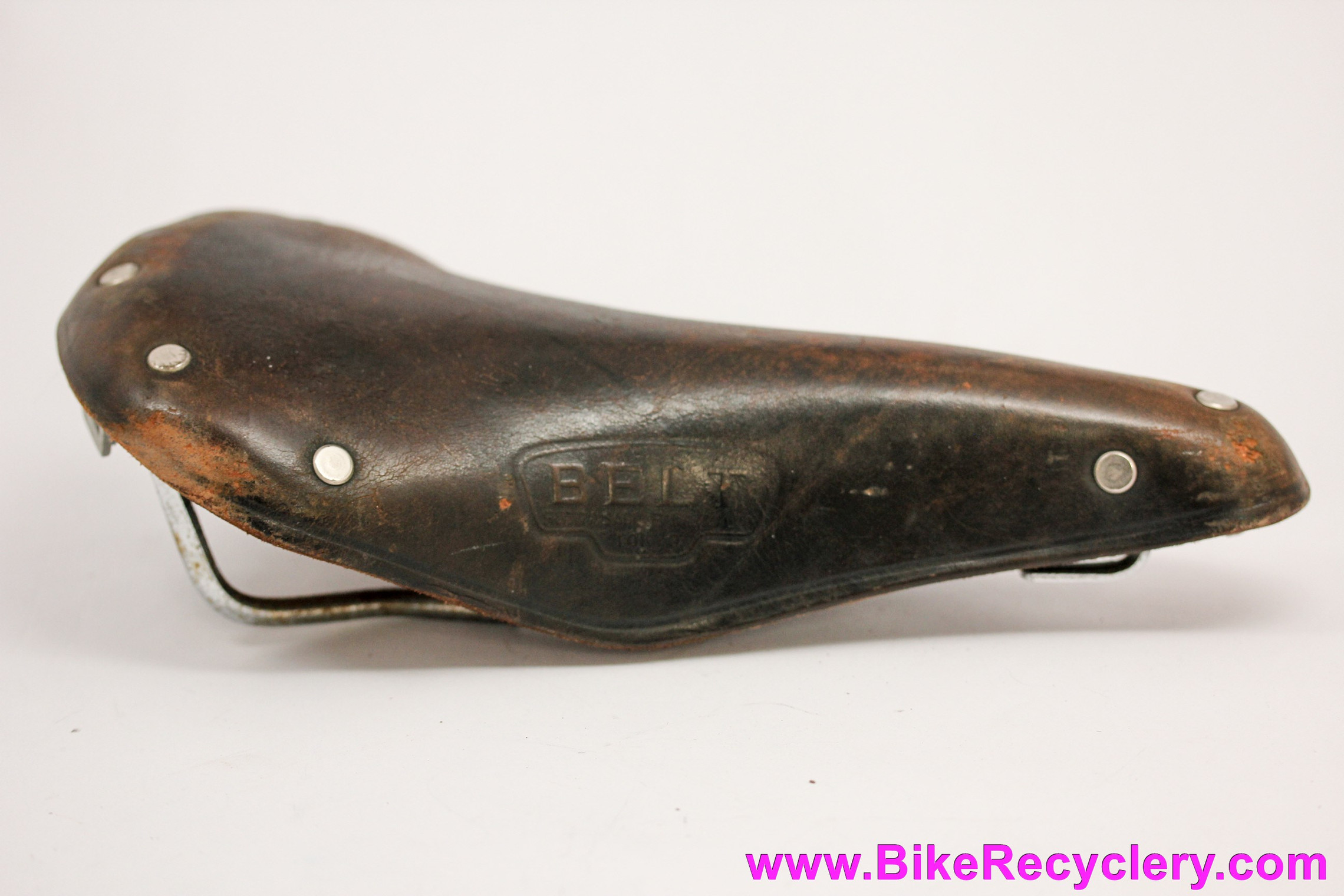 Fujita Belt F17 Competition Leather Saddle: 1970's - Made in Japan (Supple)  - Bike Recyclery