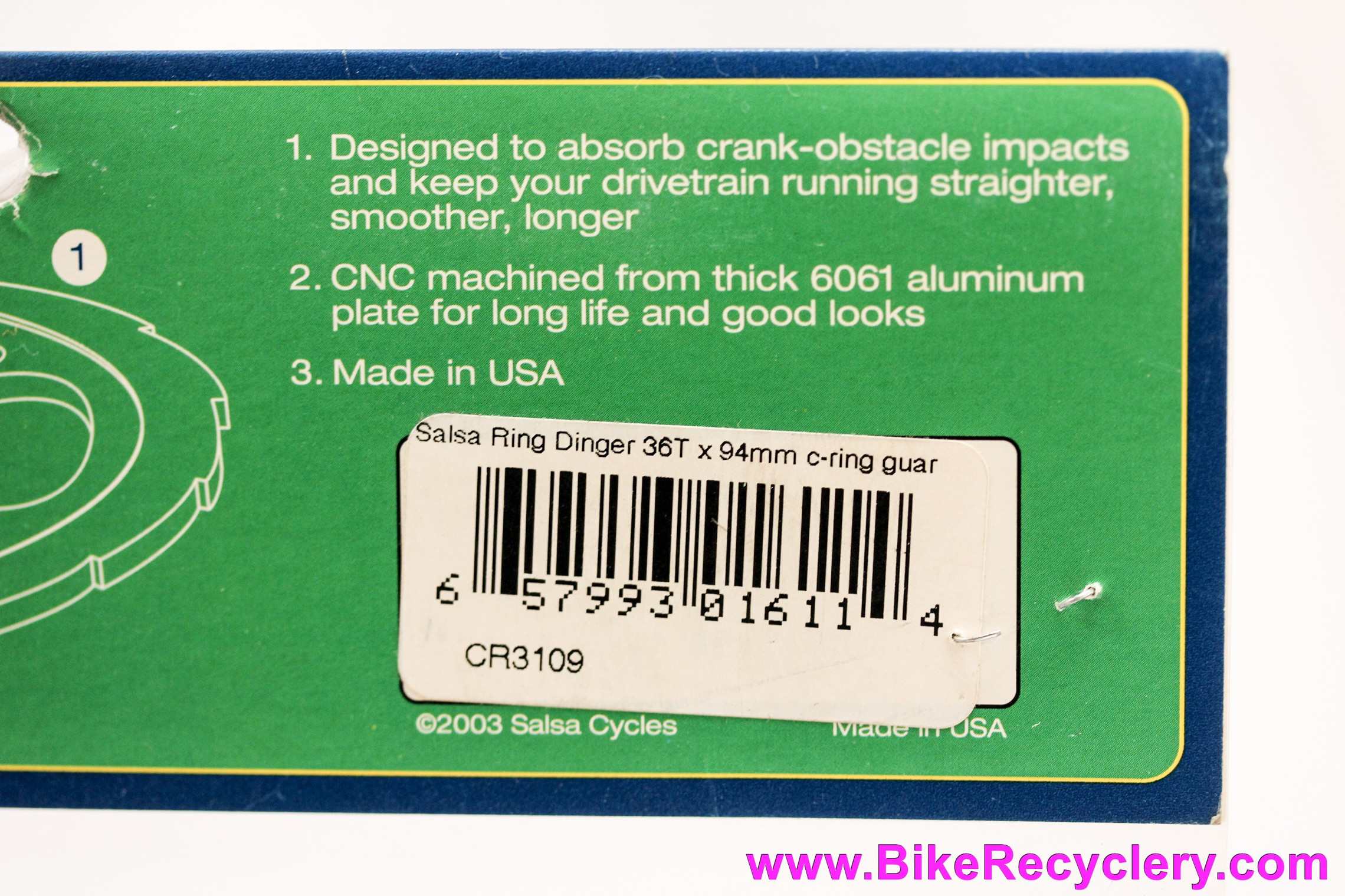 Salsa Rng NOS/NIB Salsa Ring Dinger Bash Guard: 94mm BCD x 36t Max - Bike Recyclery