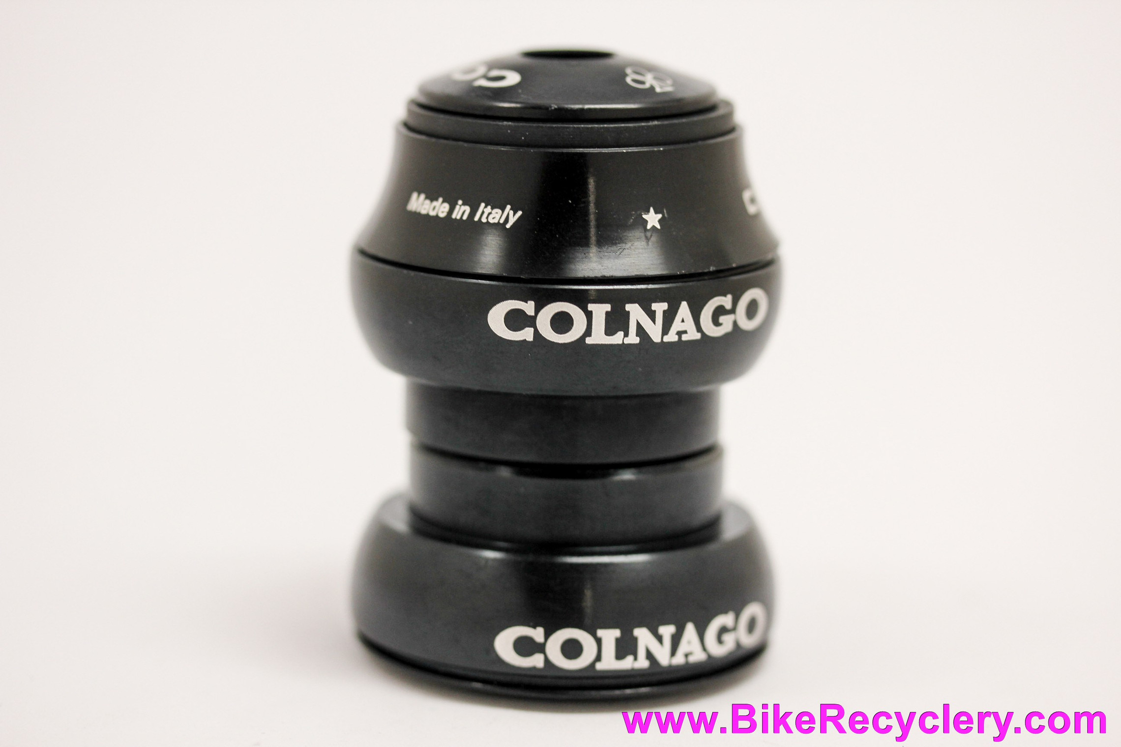 NOS Colnago Threadless Needle/Roller Bearing Headset 1 1/8" Black Ano CNC Stronglight O