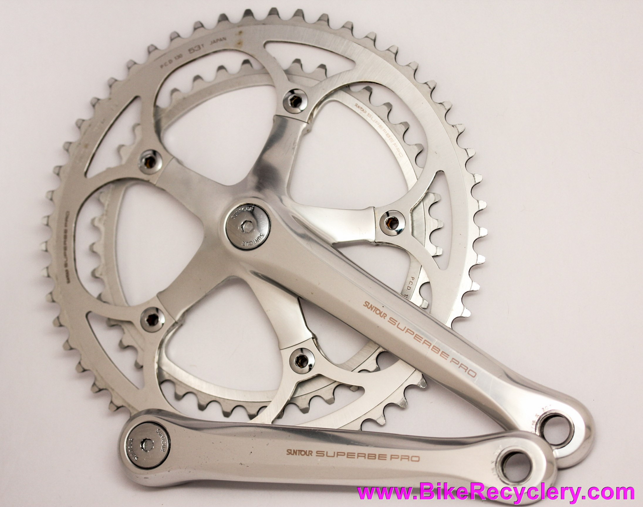 Suntour Superbe Pro CW-SB10 Crankset: 172.5mm x 53/42t x 130mm 