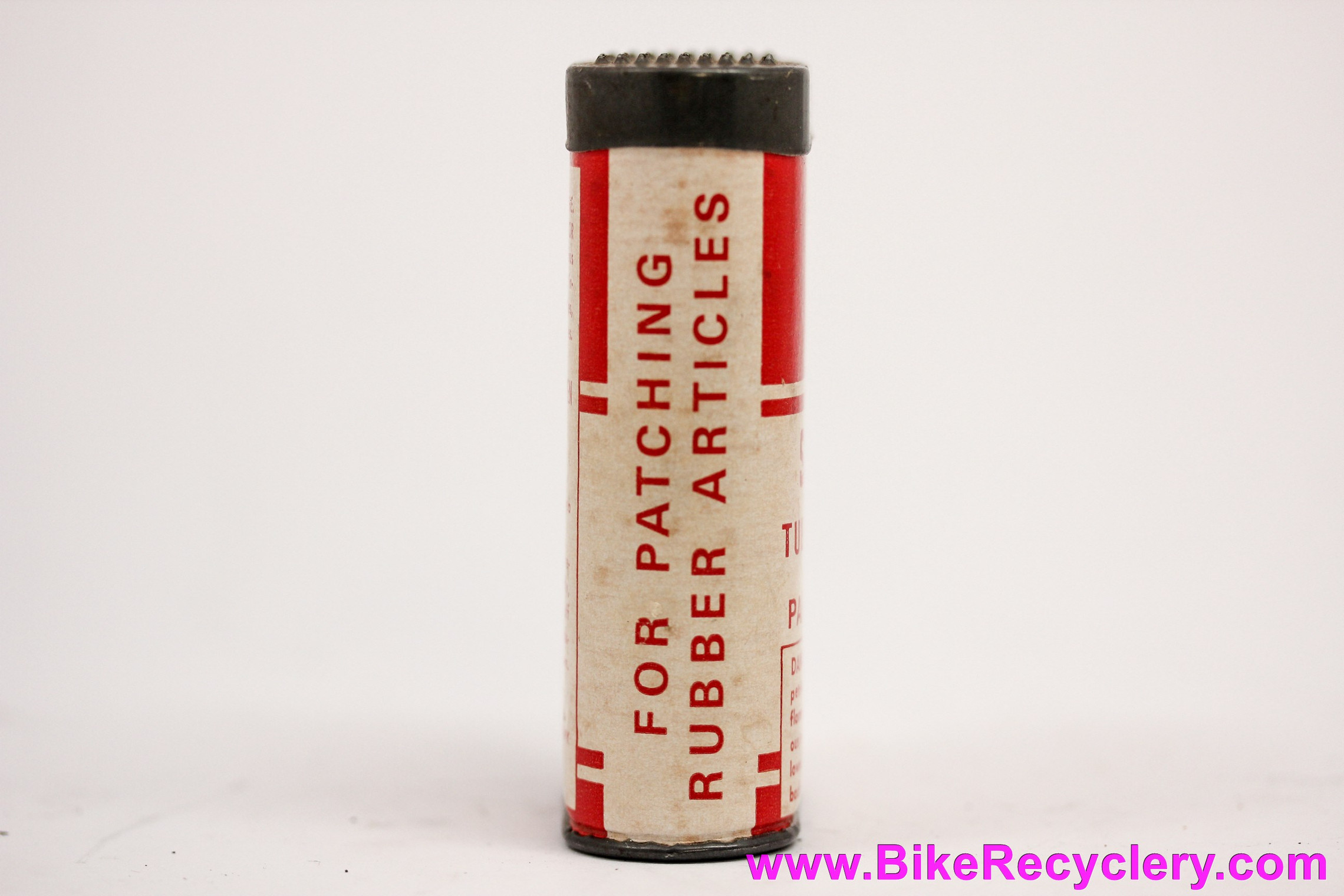 Schwinn Tube Repair Kit in Red Can w/ Patches: Vintage 1960's Bicycle Memorabilia Display Item
