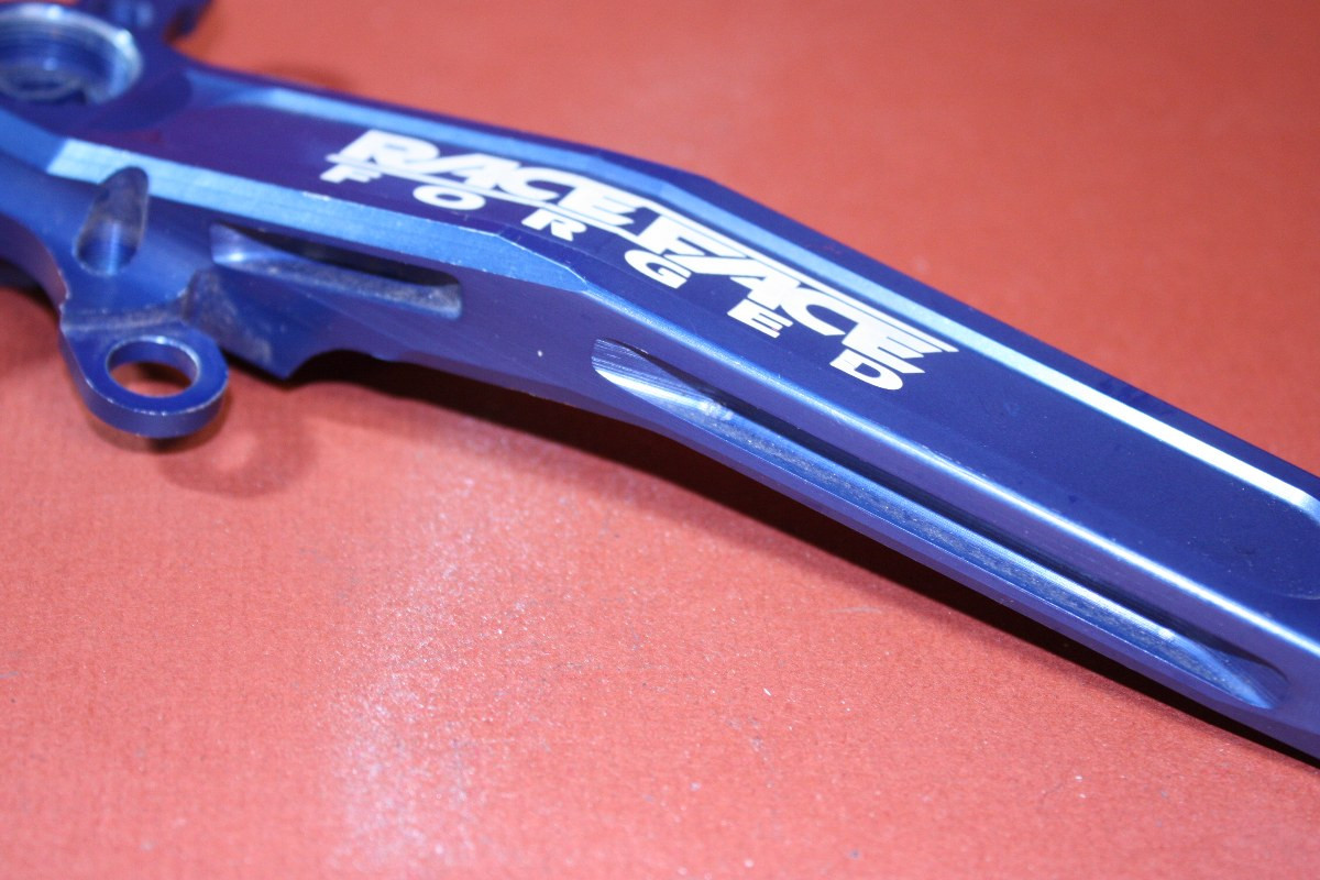 Race Face Turbine LP Crank Arms: Anodized Blue! 94/58, 175mm