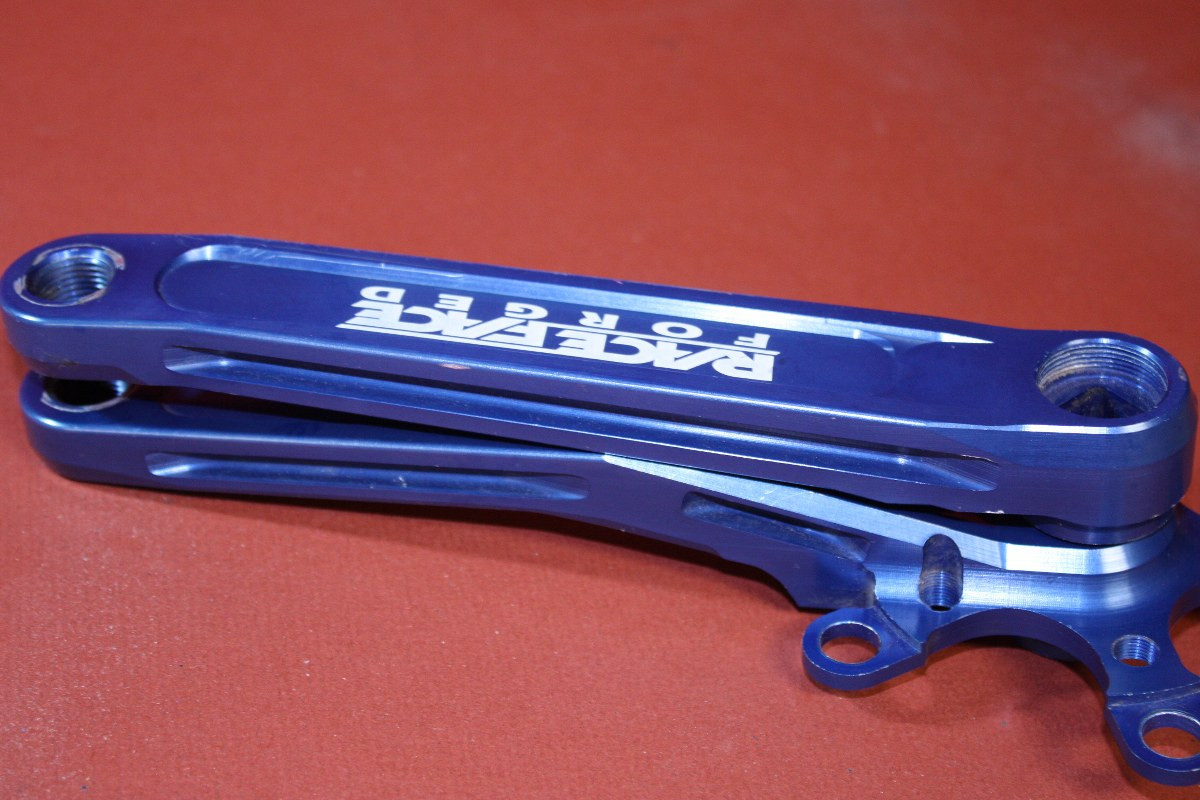 Race Face Turbine LP Crank Arms: Anodized Blue! 94/58, 175mm