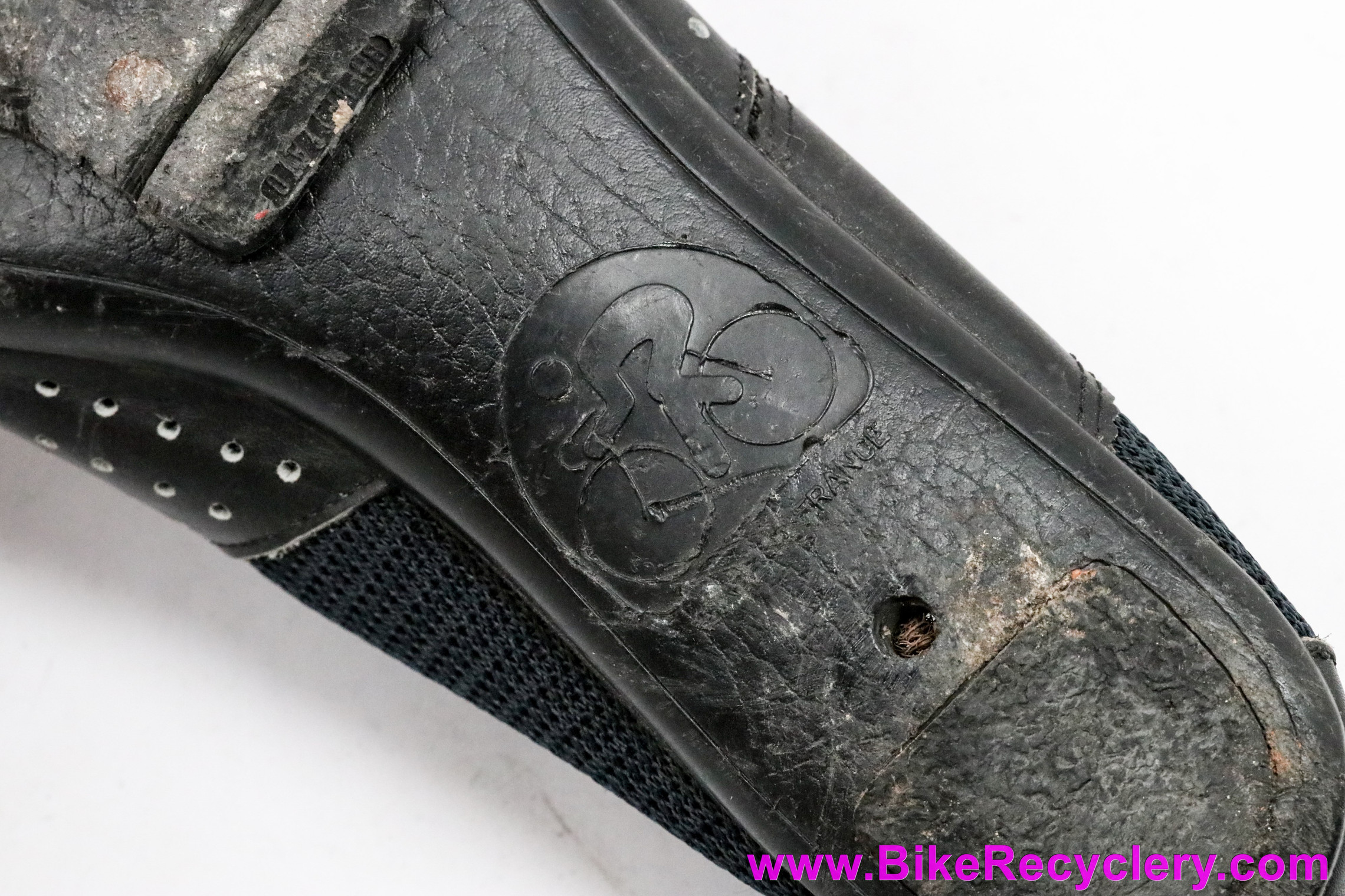 Le Coq Hinault Competition Cycling Shoes: 42eu - Vintage 1970's / 1980's - Black