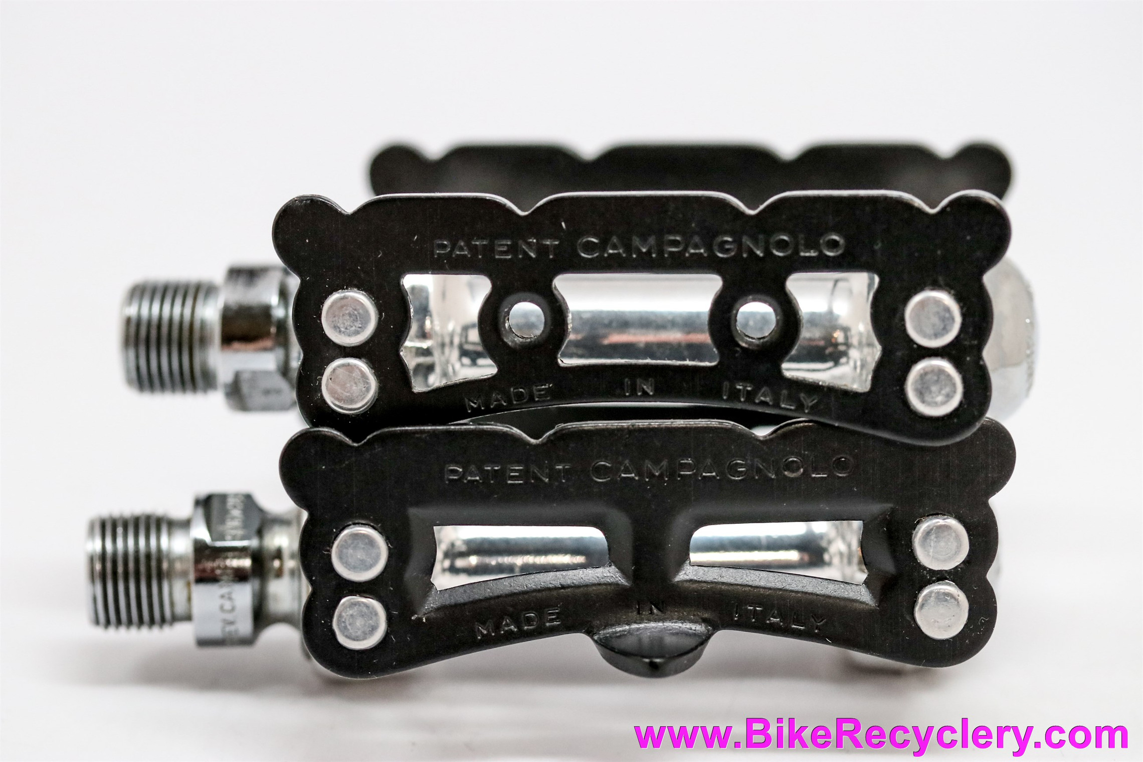 NIB/NOS Campagnolo Record Superleggeri #1038/A Pista Pedals: Black