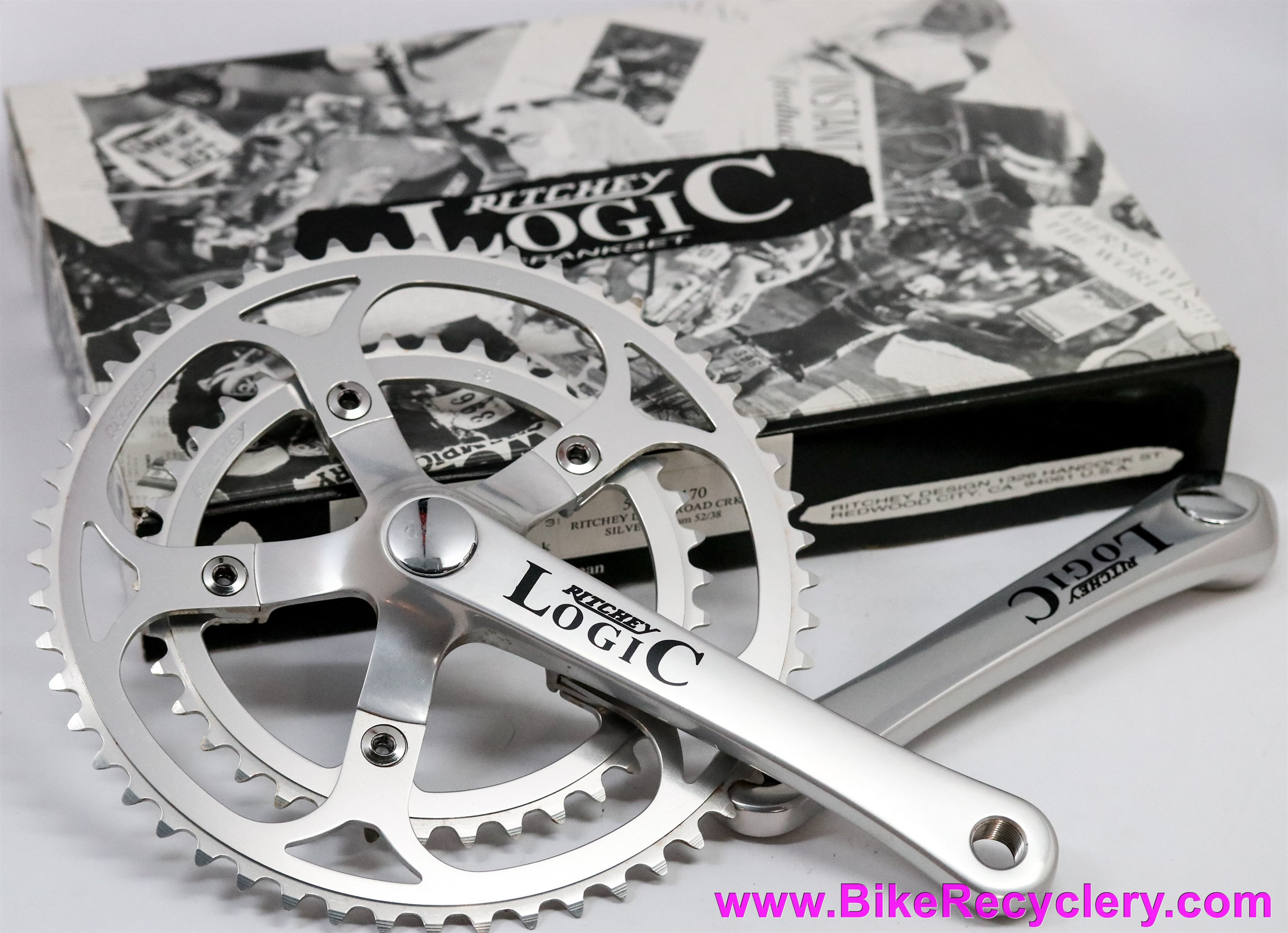 NIB/NOS Ritchey Logic Road Double Crankset: 170mm x 52/38t - 110mm 