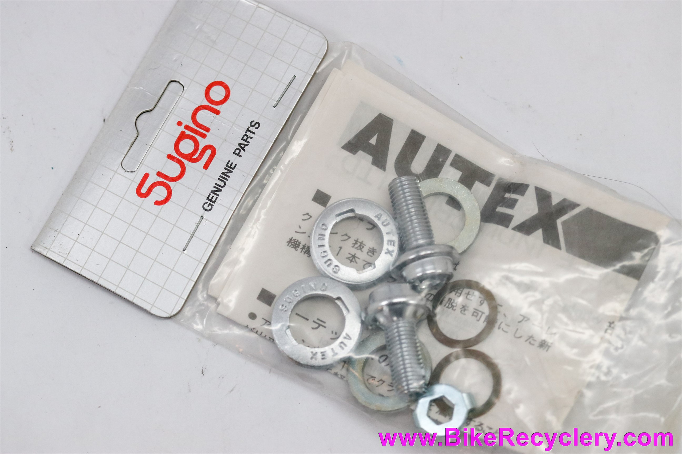NIB/NOS Sugino Autex Self Extracting Crank Bolts w/ Tool Bike Recyclery