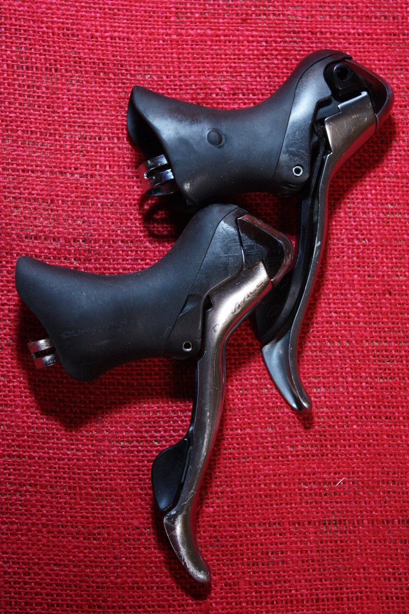 Levier De Frein Avant Gauche Shimano Dura Ace ST-7801 - Pour Pièces Ou Réparation (en L'état)