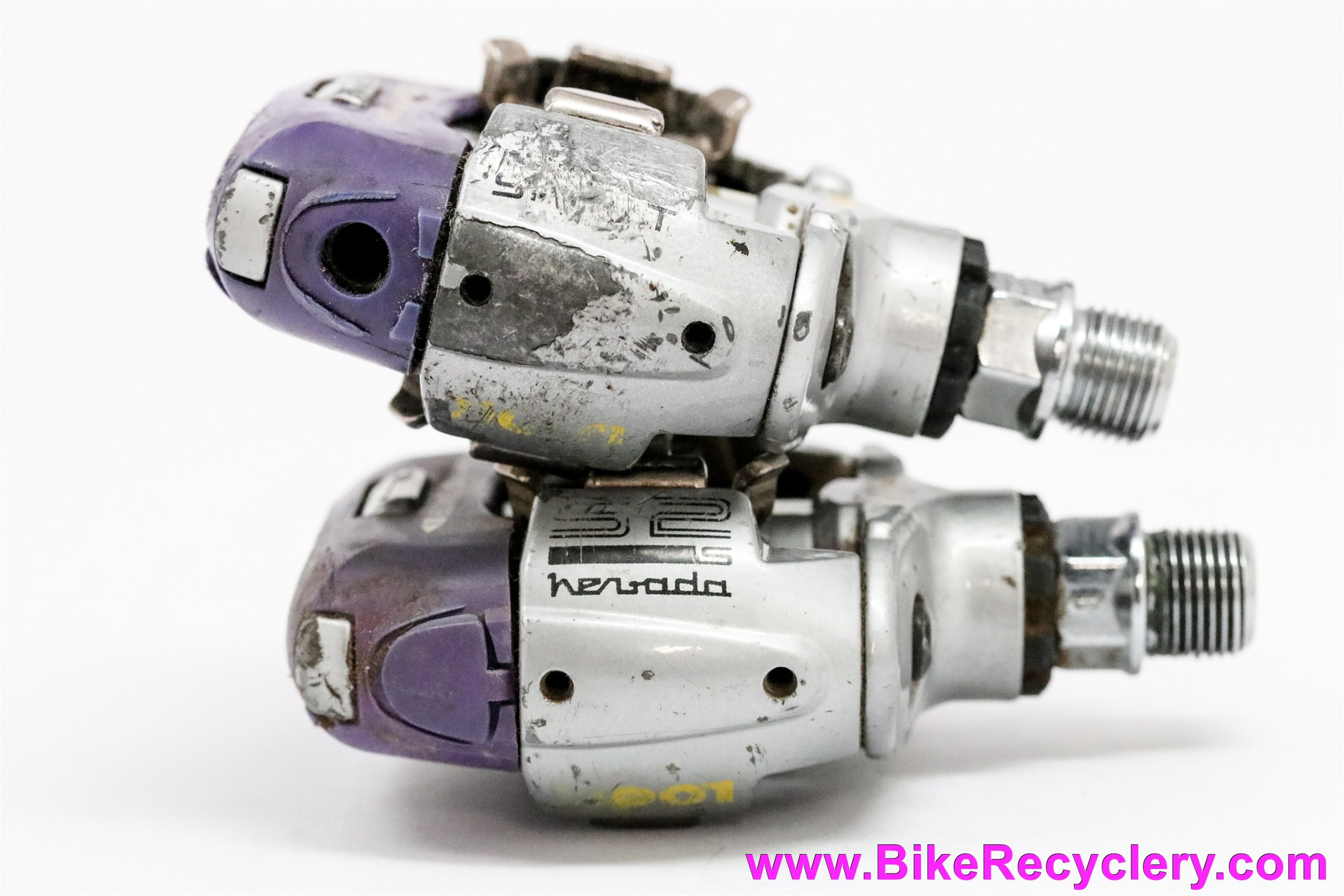 Look S2S Nevada Clipless Pedals: 1990's MTB - Purple