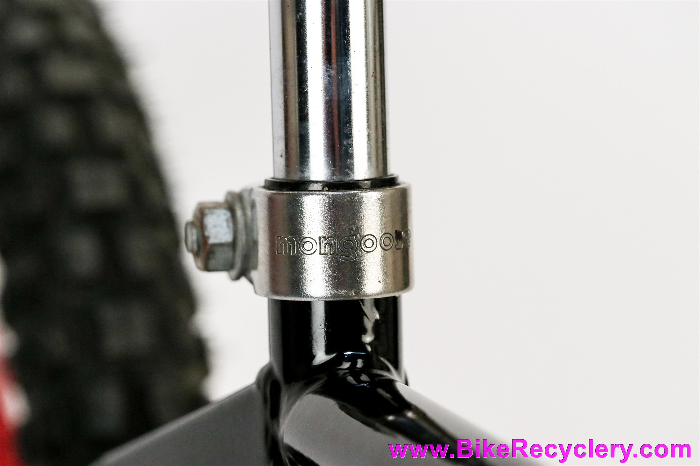 1978 Mongoose Motomag BMX: Skyway Tuff Wheel 1 - Ashtabula Fork -Black - Restored
