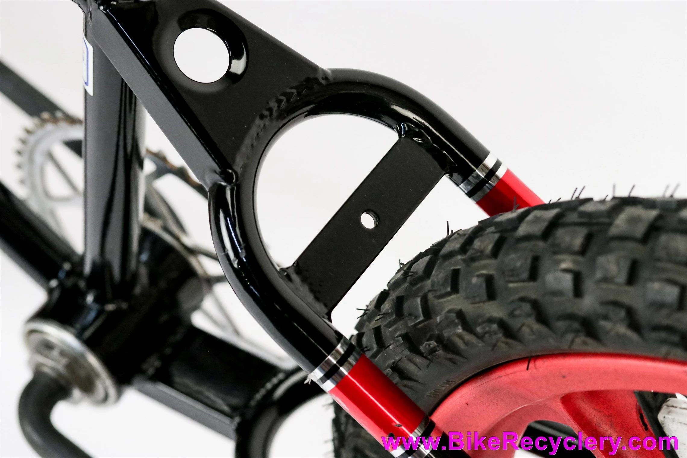 1978 Mongoose Motomag BMX: Skyway Tuff Wheel 1 - Ashtabula Fork -Black - Restored