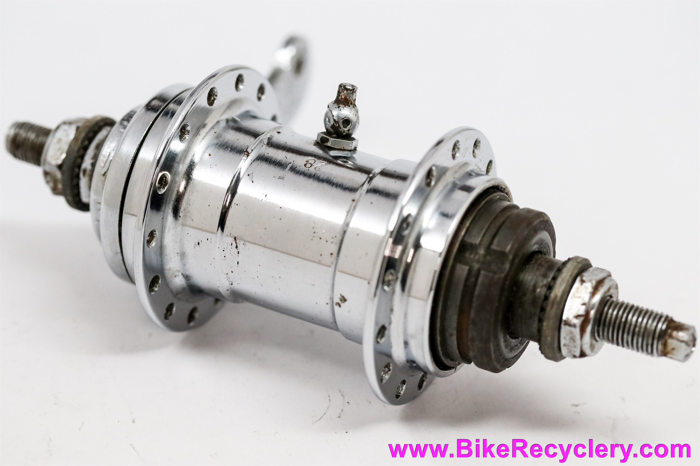 Schwinn Approved Germany Coaster Brake Rear Hub: 28H - Chrome 