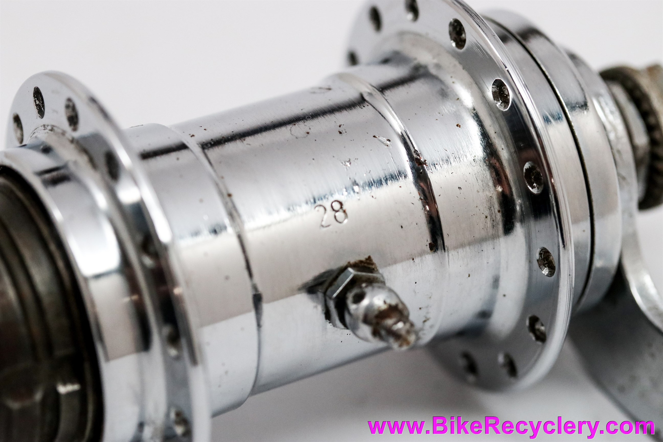 Schwinn Approved Germany Coaster Brake Rear Hub: 28H - Chrome 