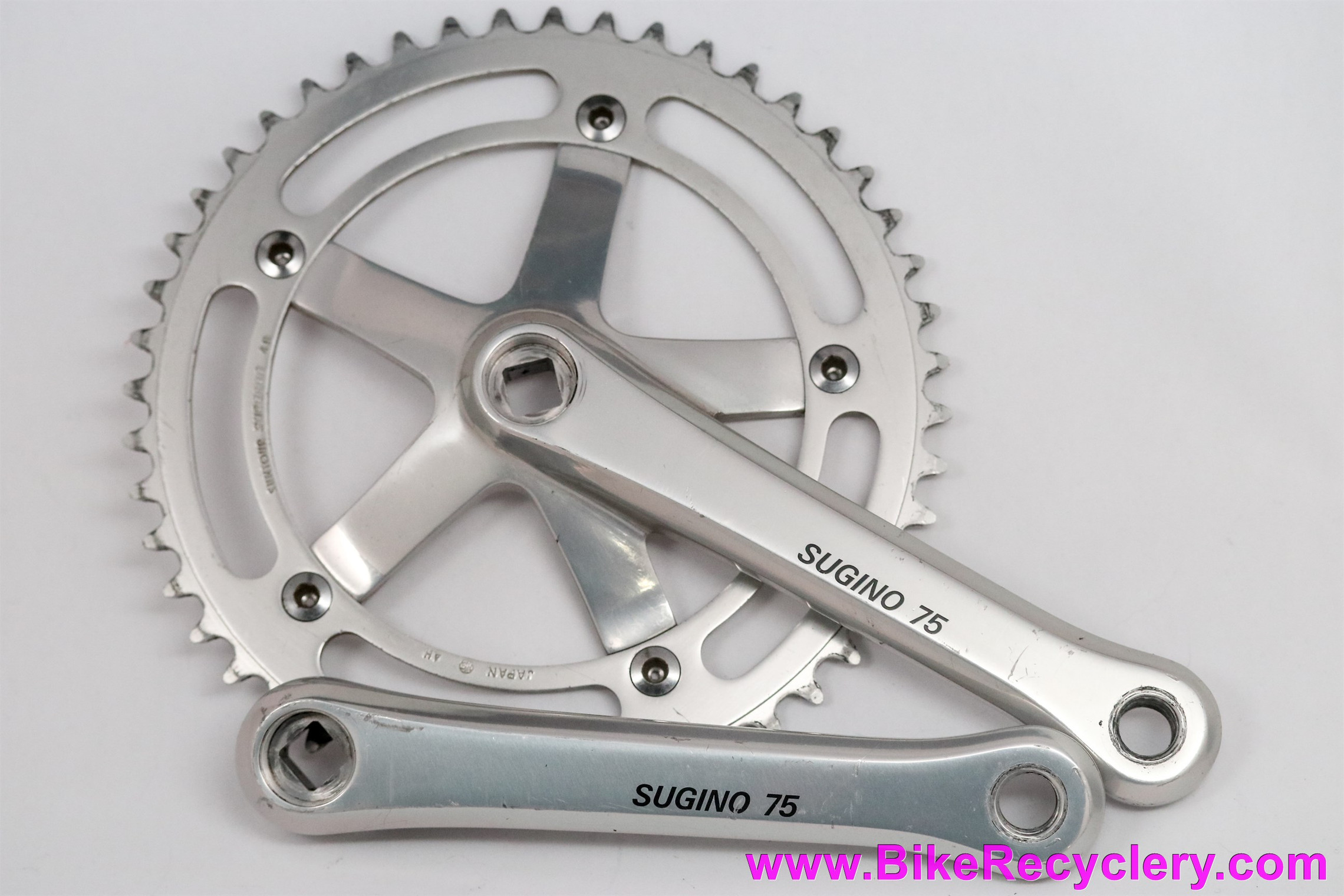 Sugino 75 NJS Track/Pista Crankset: 165mm x 48t Superbe x 144mm (EXC)