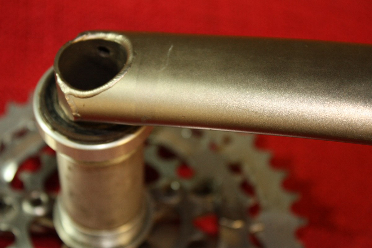 Sweet Wings Crankset + BB + Catalog: 175mm x 44/32/22t - Dust Caps - 1990's Retro MTB (Near Mint+)