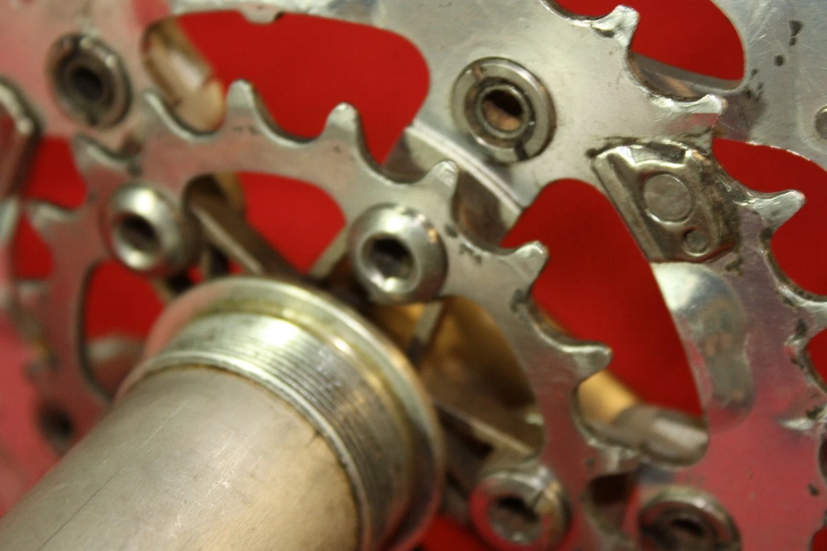 Sweet Wings Crankset + BB + Catalog: 175mm x 44/32/22t - Dust Caps - 1990's Retro MTB (Near Mint+)