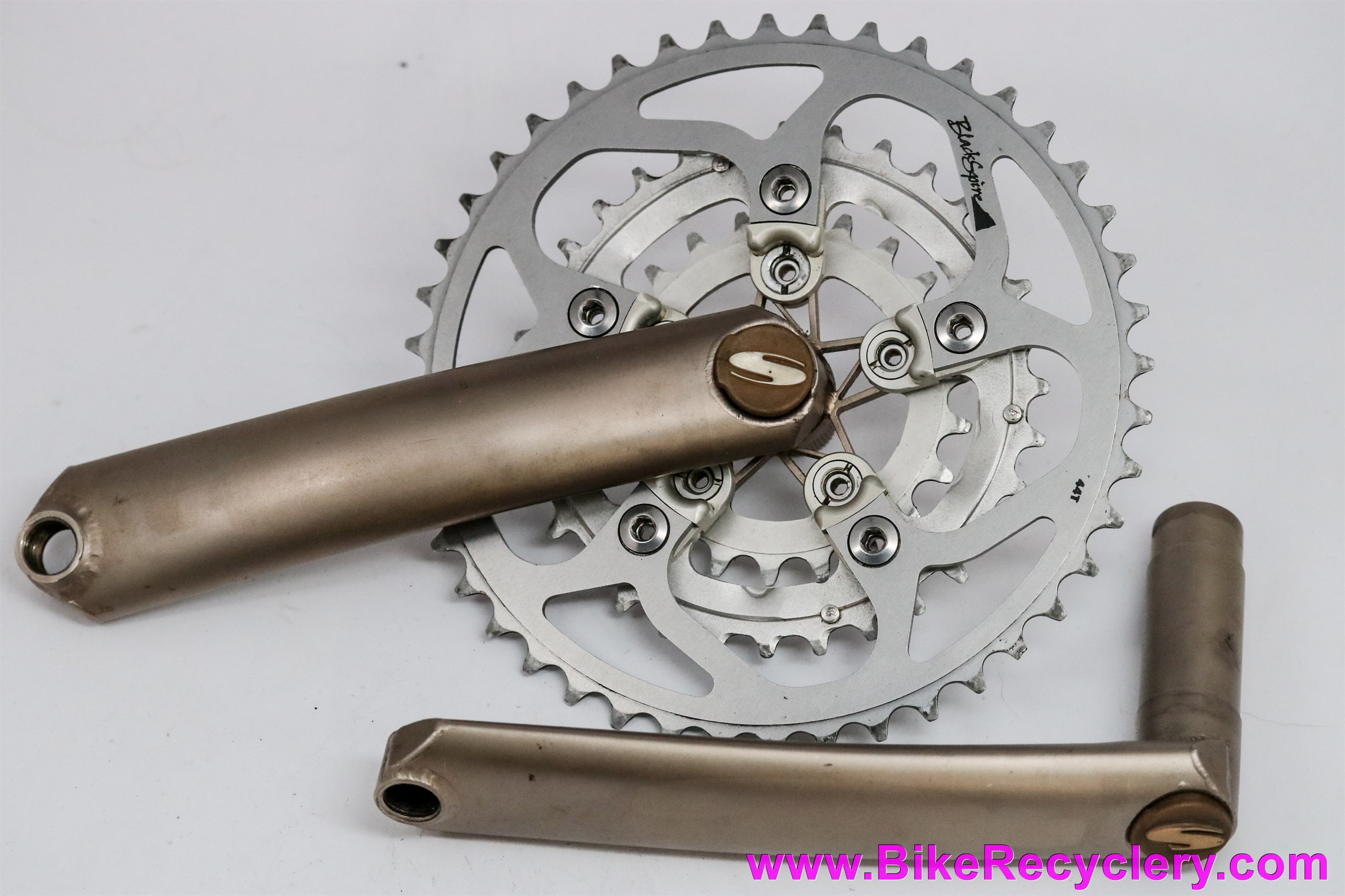 Sweet Wings Crankset + BB + Catalog: 175mm x 44/32/22t - Dust Caps - 1990's Retro MTB (Near Mint+)