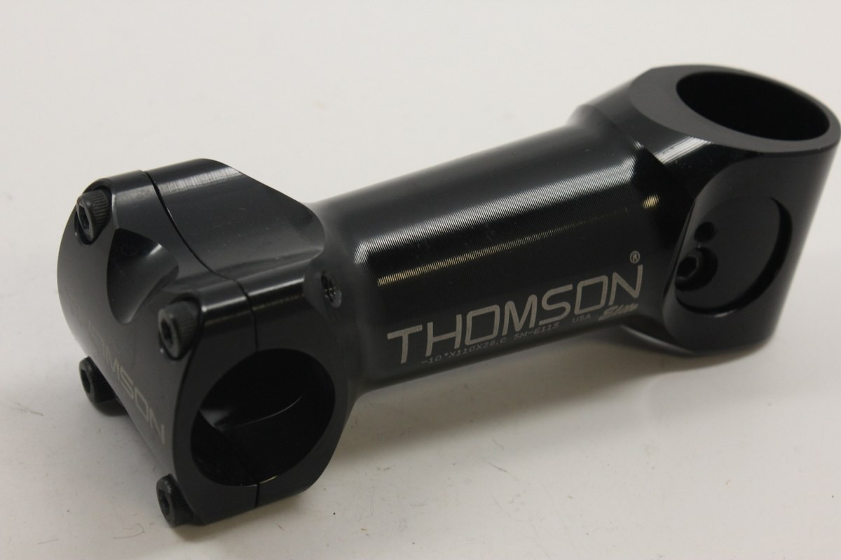 Thompson Elite X4 Stem: Black 130mm x 26mm, 5 degree, Expander
